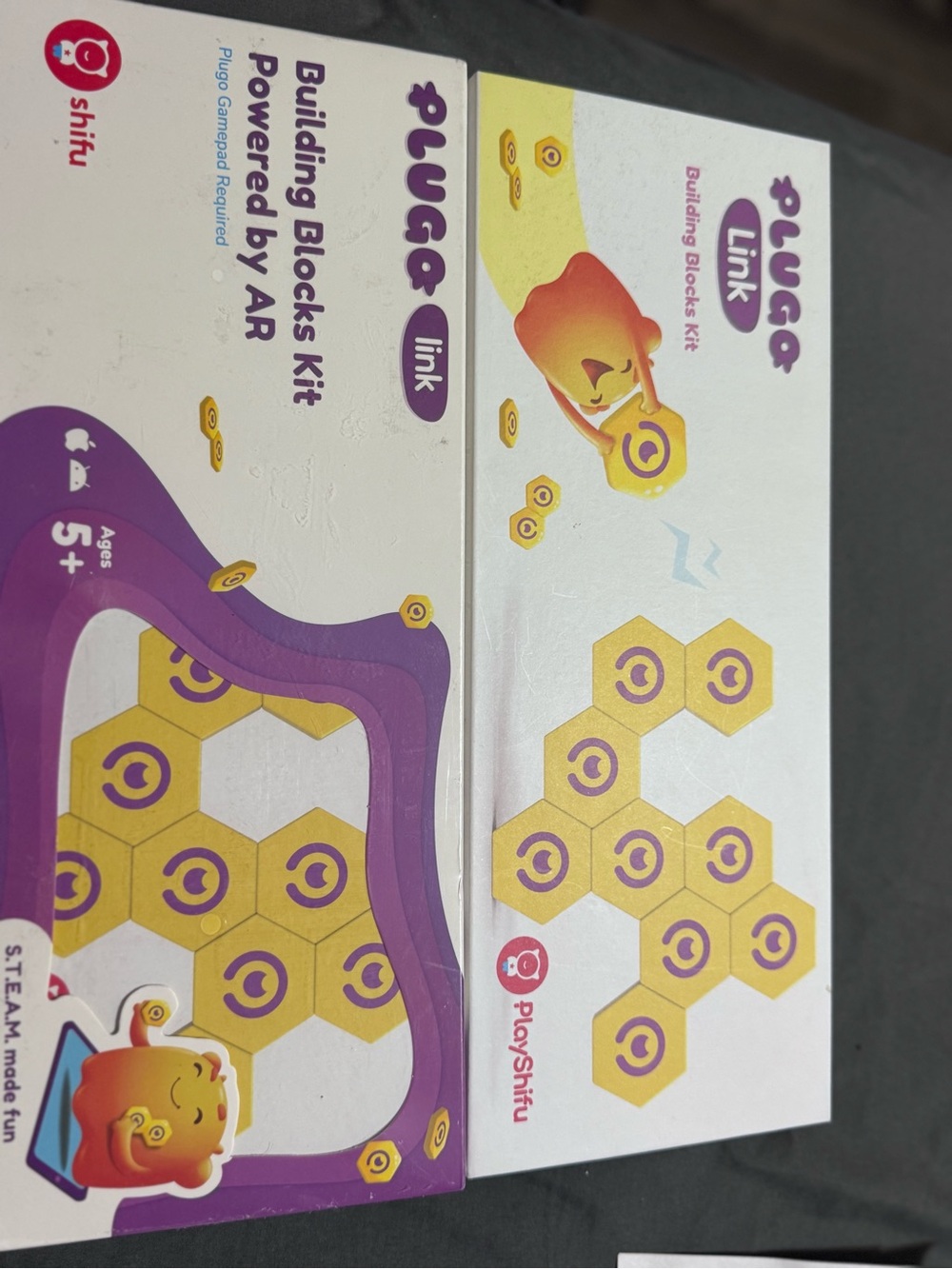 Plugo Link Building Blocks Kit by - Yellow and Purple